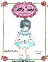 Petite Poche Violettes Bleues